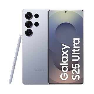 Samsung Galaxy S25 Ultra 5G AI Smartphone (Titanium Silverblue, 12GB RAM, 256GB Storage), 200MP Camera, 5000mAh Ultra Long Battery, QHD+ Dynamic AMOLED 2X, Galaxy AI, Knox Security, S Pen Included