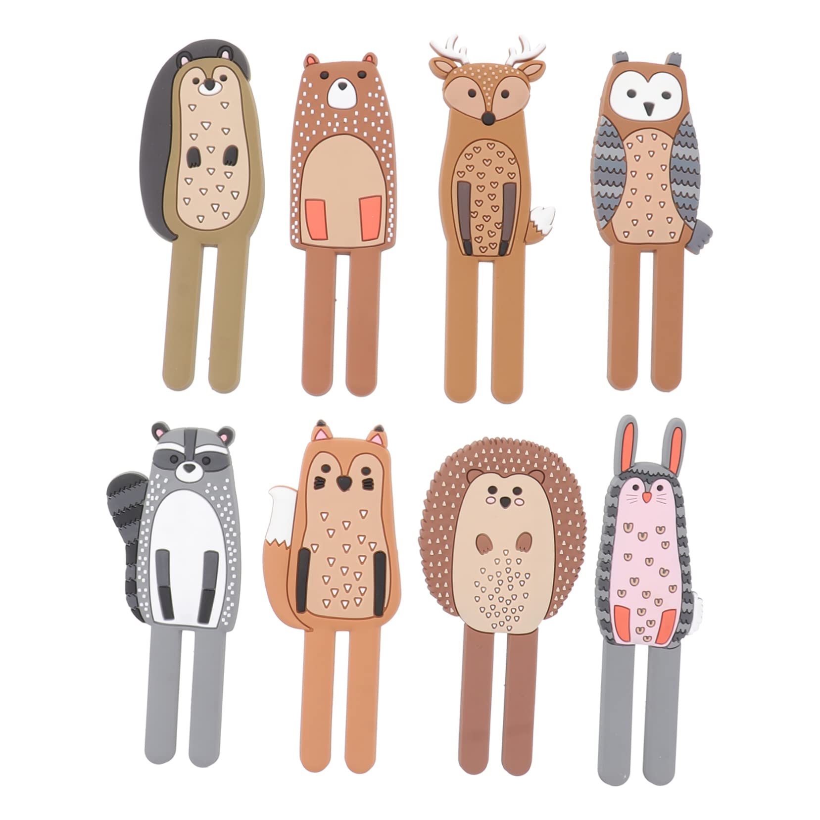 Alipis Set di 8 Ganci Magnetici Design senza Bordi a Forma di Animali Realizzati in Gomma e Magnete Stile e Funzionalità per Appendere Oggetti in Casa