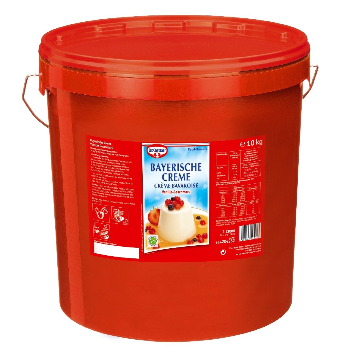 Crema bávara (1 x 10000 g) Oetker