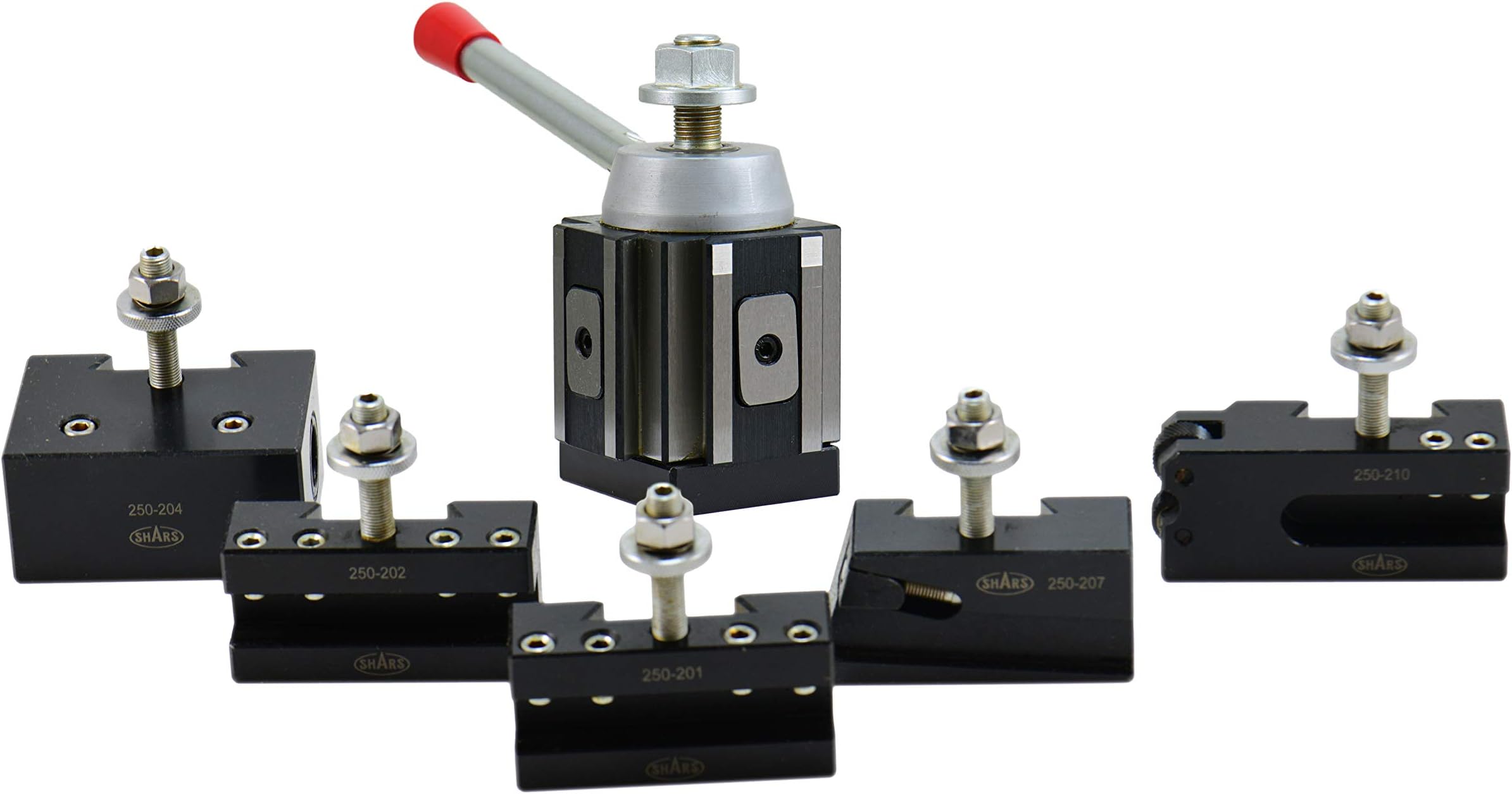 Shars BXA Quick Change Tool Post Set CNC Lathe Piston Type 6 PCS for 10