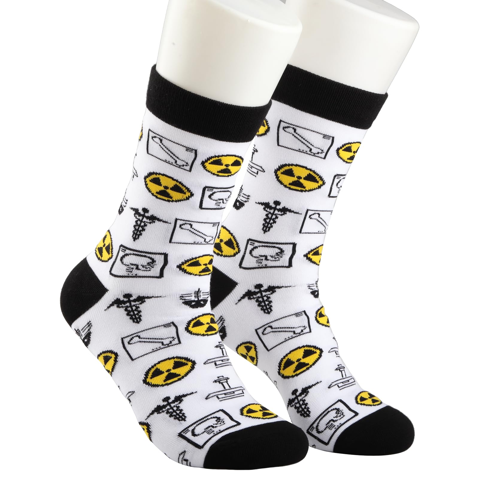 TOBGBE2 Pairs X-Ray Tech Socks - Radiographer & Radiology Graduation Gift