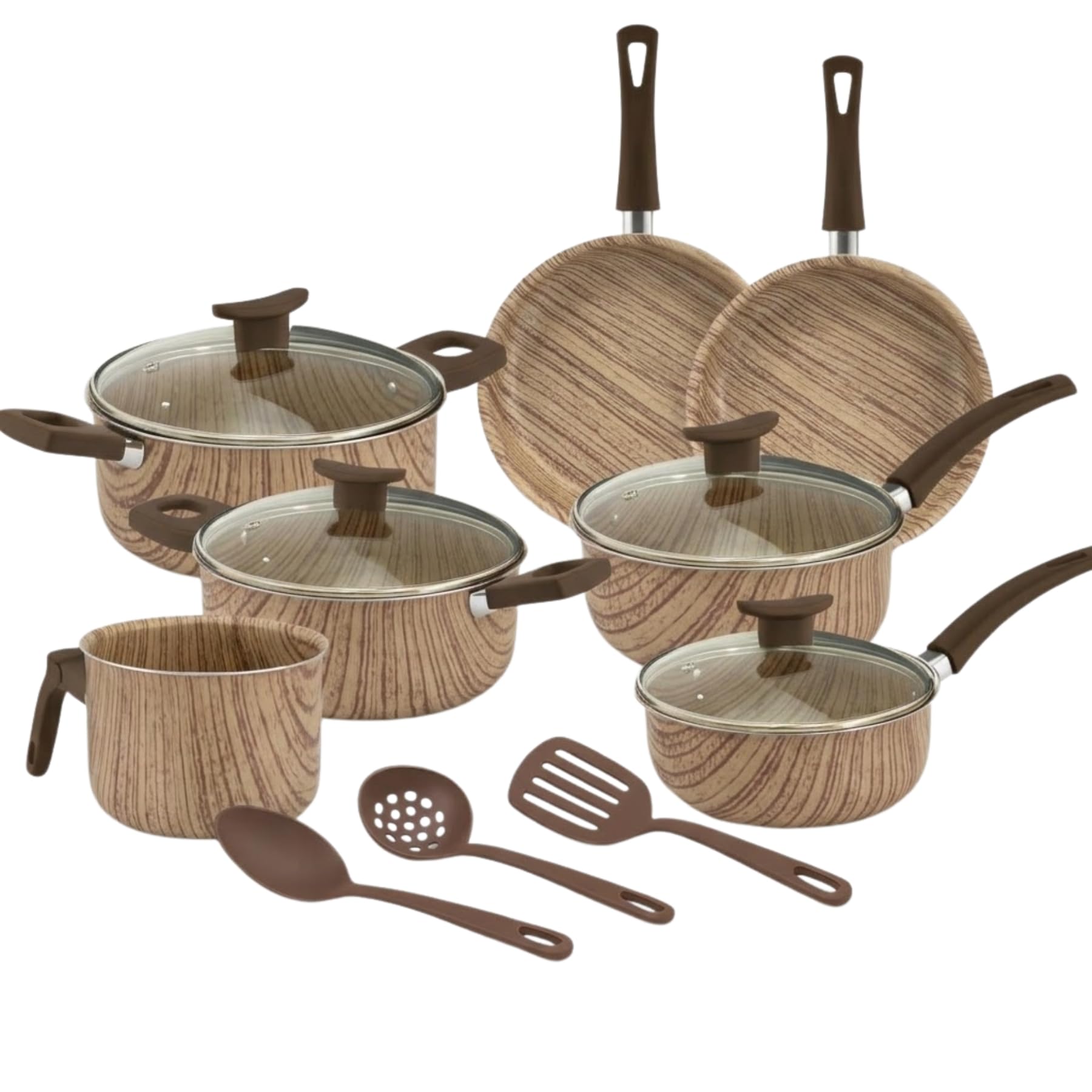 D'Italia - Aluminio Firenze - D'Italia Panelas - Conjunto de Panelas D'Itália 10 Peças