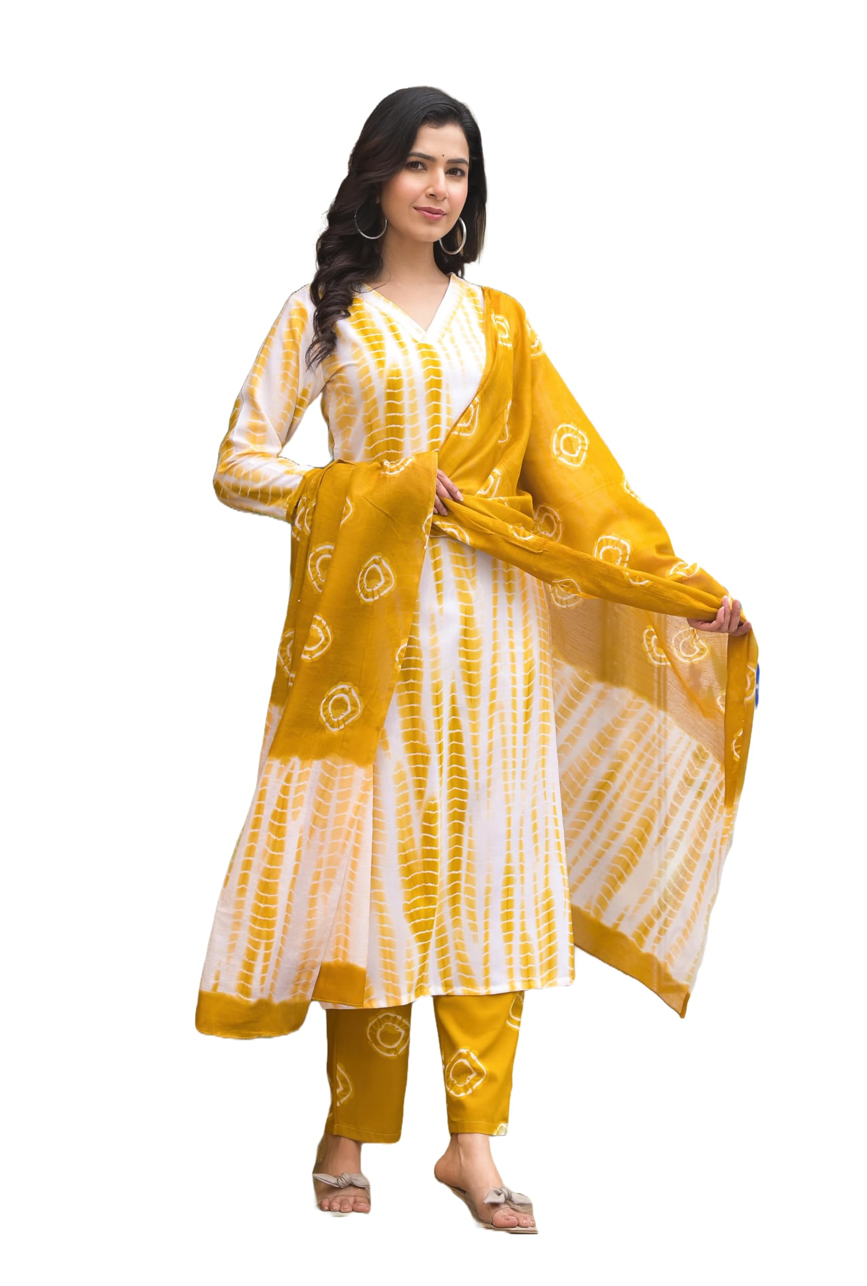 KLOSIAWomen's Viscose Straight Printed Kurta And Pant Set With Dupatta | Ethnic Set | Dupatta Set | Suit Set | Kurta Set | Wedding Suit
