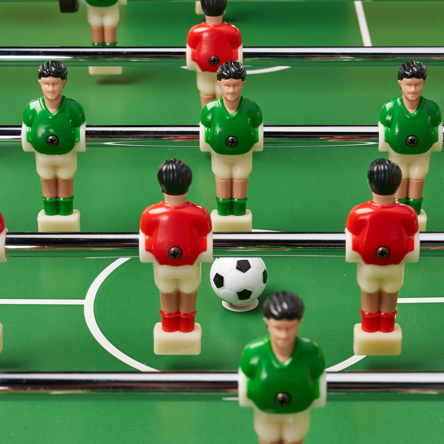 KANGUI Babyfoot Enfant Aspect Bois – 22 Joueurs et Barres Télescopiques