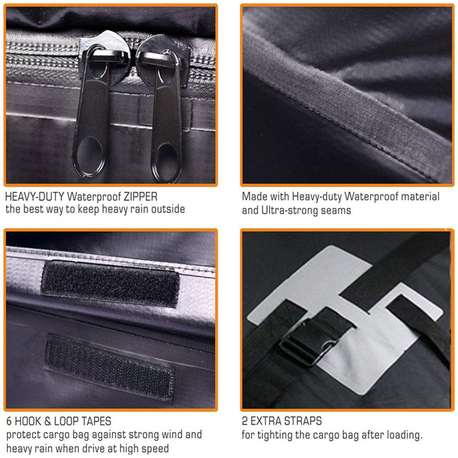 Bolsa de carga impermeable - Blsa de techo de carga para automóvil de 15