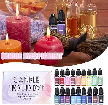 Liquid Candle Dye 18 Or 24 Colors High Concentration Safe Application