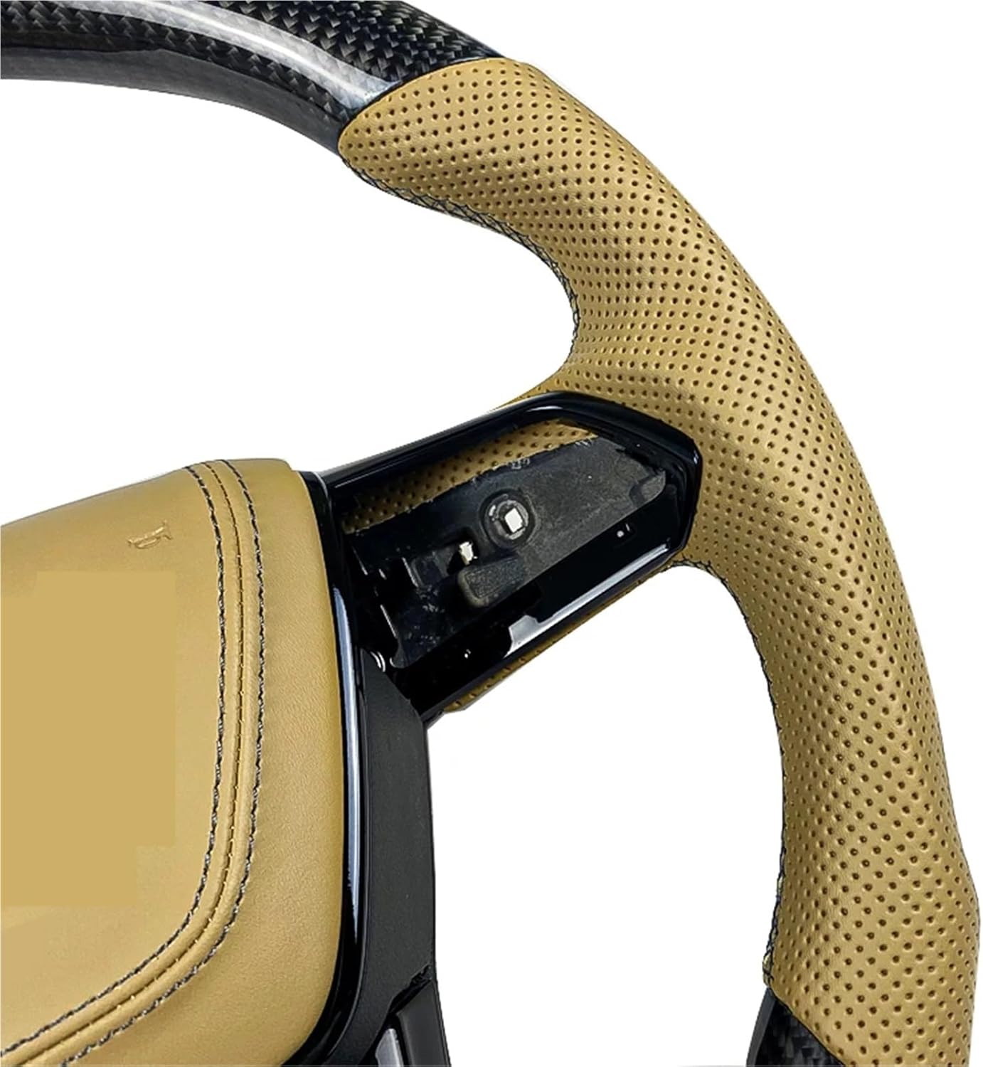 For Carbon Fiber Steering Wheel A6 S6 RS6 For Custom Car Interior Accessories(Style3)