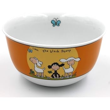 Flirt By R B Musli Schale I Am The Black Sheep Orange Schwarzes Schaf Ritzenhoff 14x8cm Amazon De Kuche Haushalt