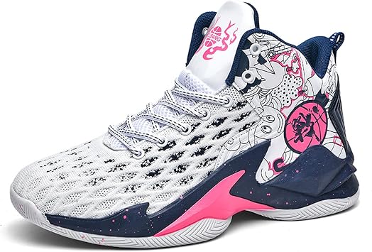 DHAEY Unisex Basketball Shoes Professional Basketball Shoes Mens Basketball Shoes Wear-Resistant Basketball Shoe for Men Lightweight Jogging Color A, Size 12.5 Women/11 Men