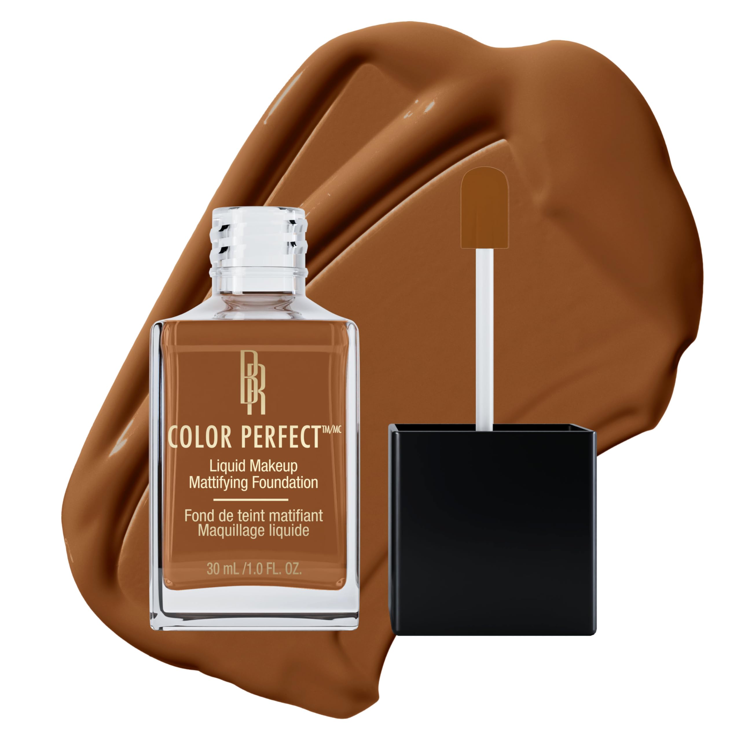 Color Perfect Liquid Full Coverage Foundation Makeup, Deep Amber, 1 Ounce