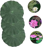 Vista 9 de DOITOOL Almohadillas de lirio artificial para estanque Koi: 3 piezas de espuma flotante artificial hojas de loto de 11 pulgadas, almohadillas