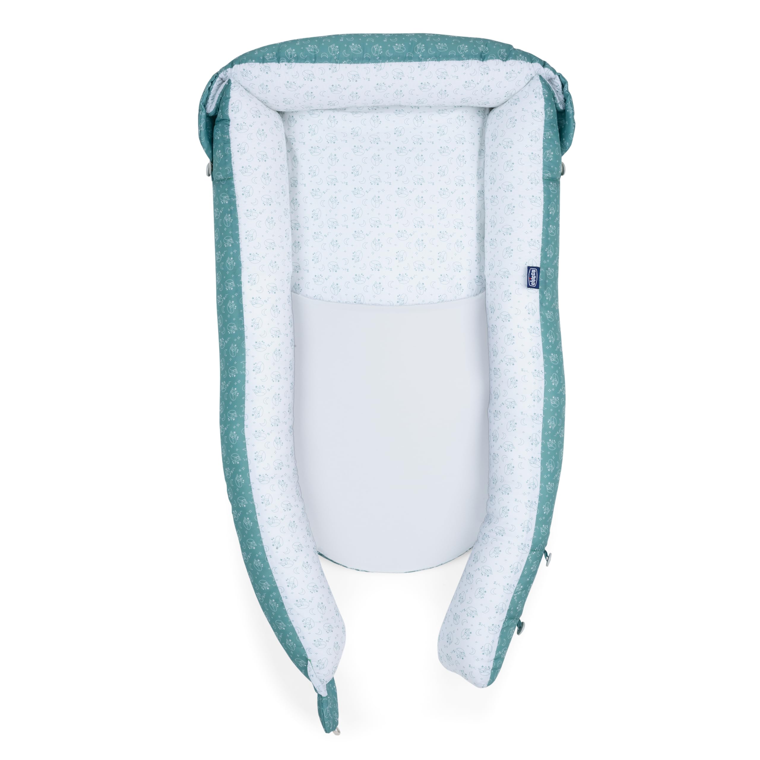 Chicco Mummy Pod, Riduttore Culla e Lettino, Impermeabile e Traspirante, con Speciale Rete 3D e Inserto anti-pipì, Regolabile, con 3 Lunghezze, Lavabile a Mano, Riduttore Neonato, Grigio, Foxy