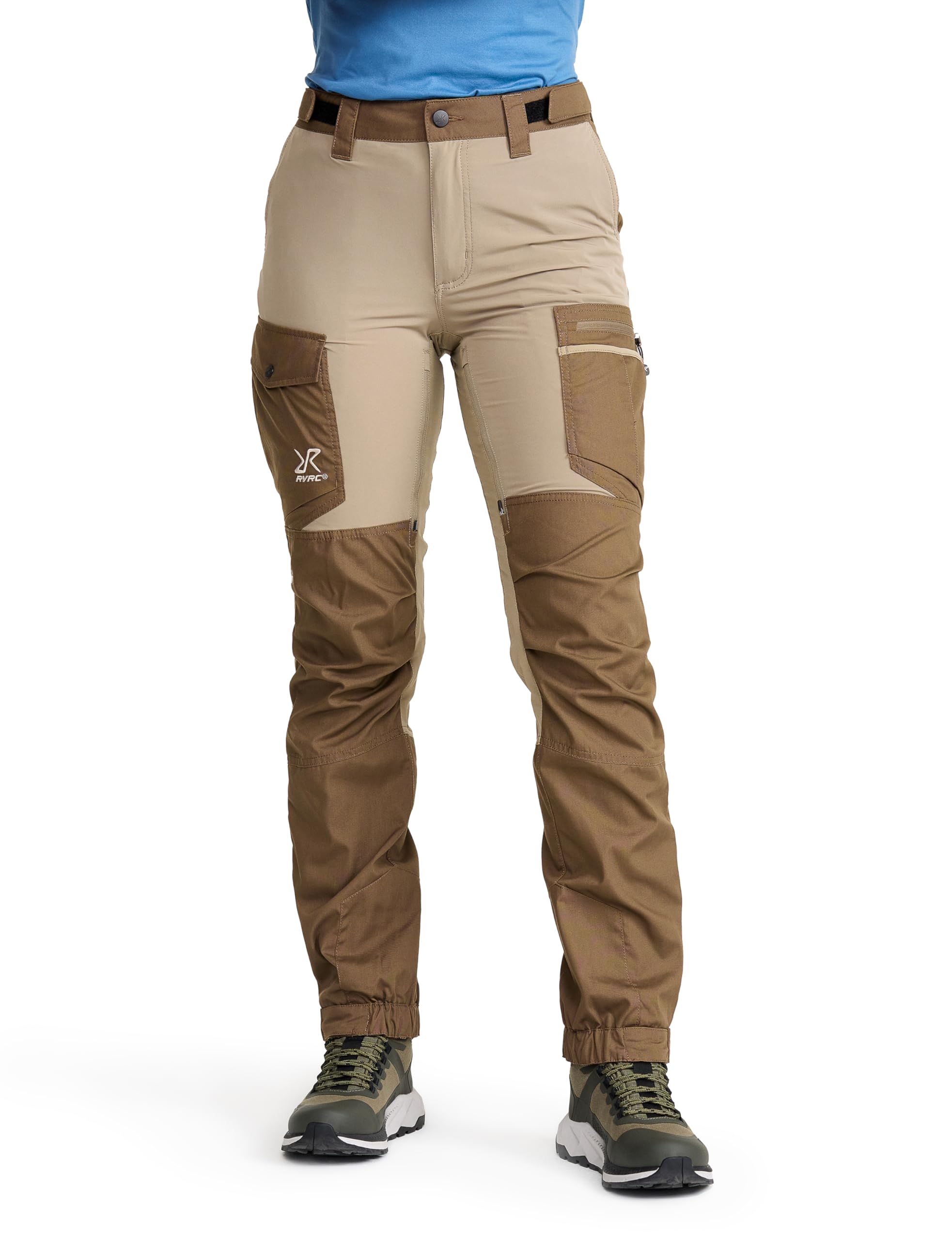 RevolutionRace Rambler Lightweight Pro Trousers for Women, Outdoor Walking and Hiking Trousers, Brindle/Chocolate Chip, M