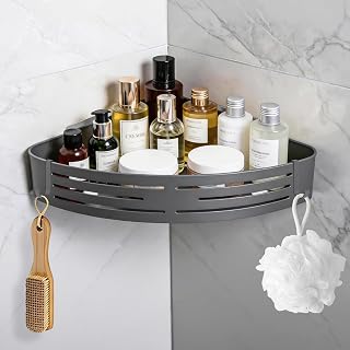 Aluminum Corner Shower Caddy Bathroom Shelf Organizer Storage Accessories