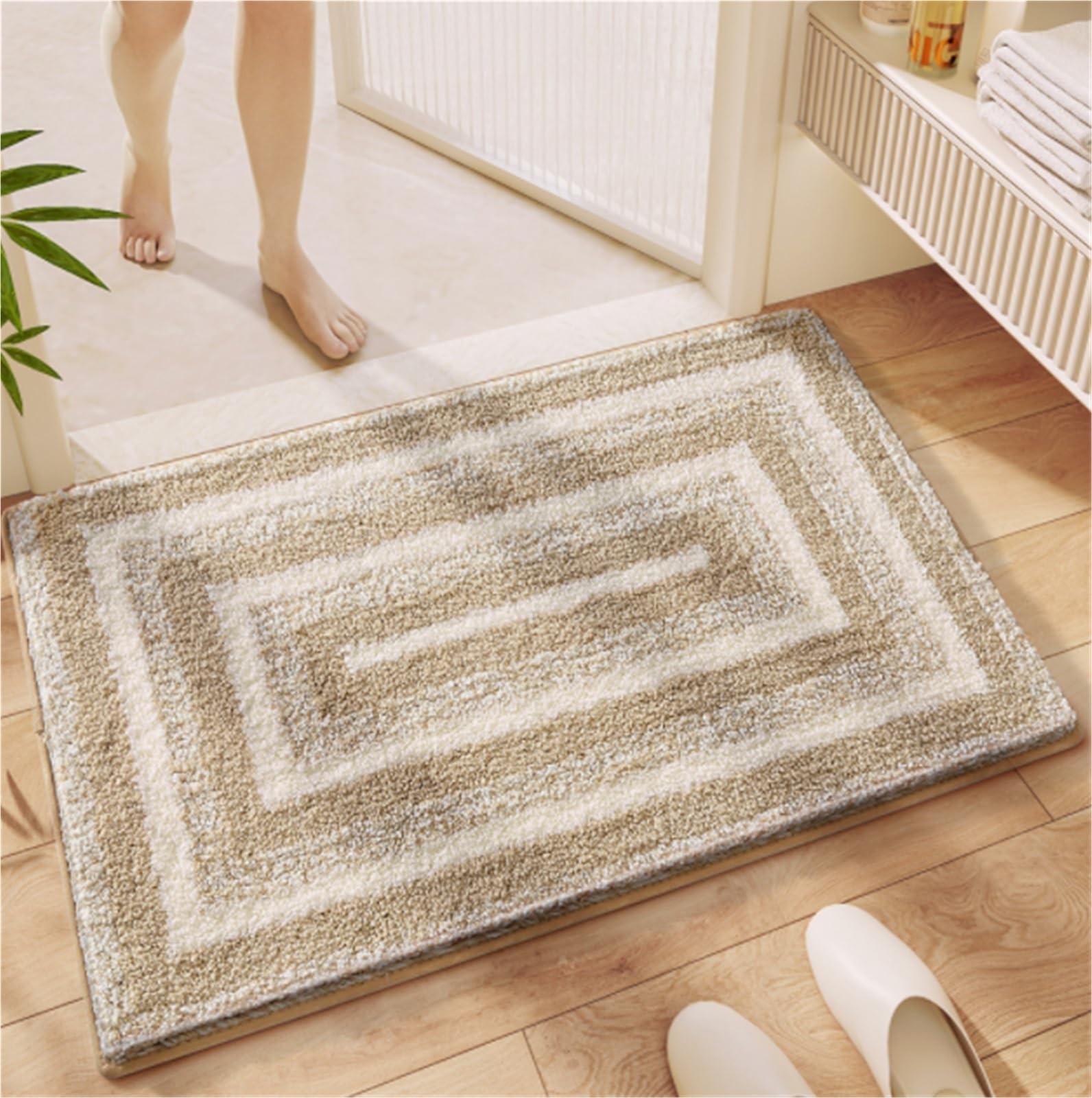 Zerbino I Tappetini Lavabili Antiscivolo Sono Morbidi E Adatti for Le Camere da Letto Accanto al per L'Ingresso(A,50x80cm)