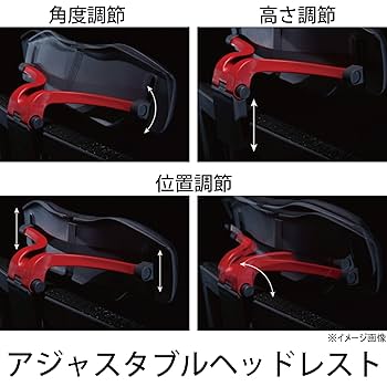 Amazon.co.jp: WINcase オフィスチェア Type-R レッド 315463 幅