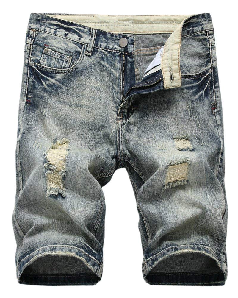 Men's Casual Denim Shorts (No Belt)