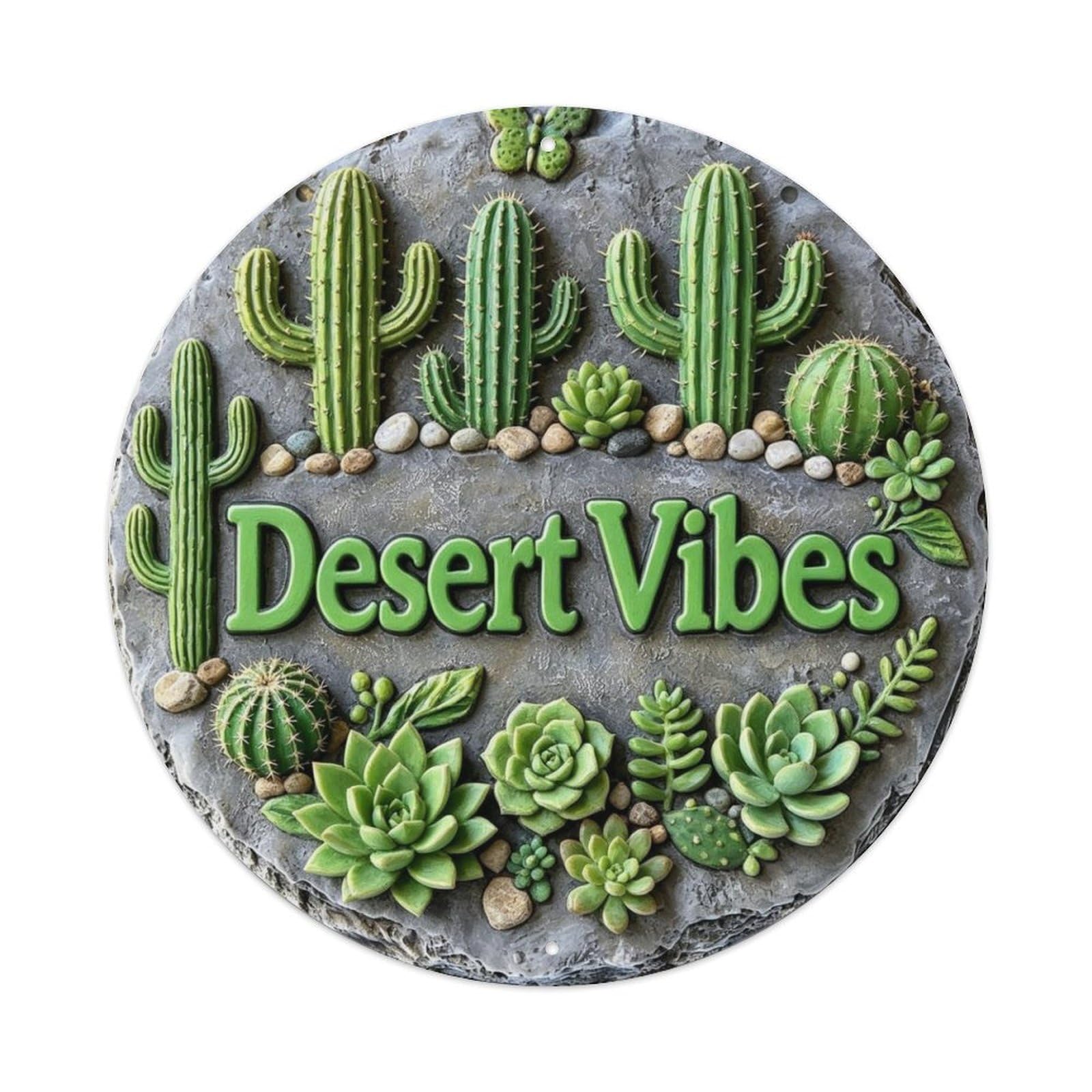 Desert Vibes Metal Tin Sign Plaque