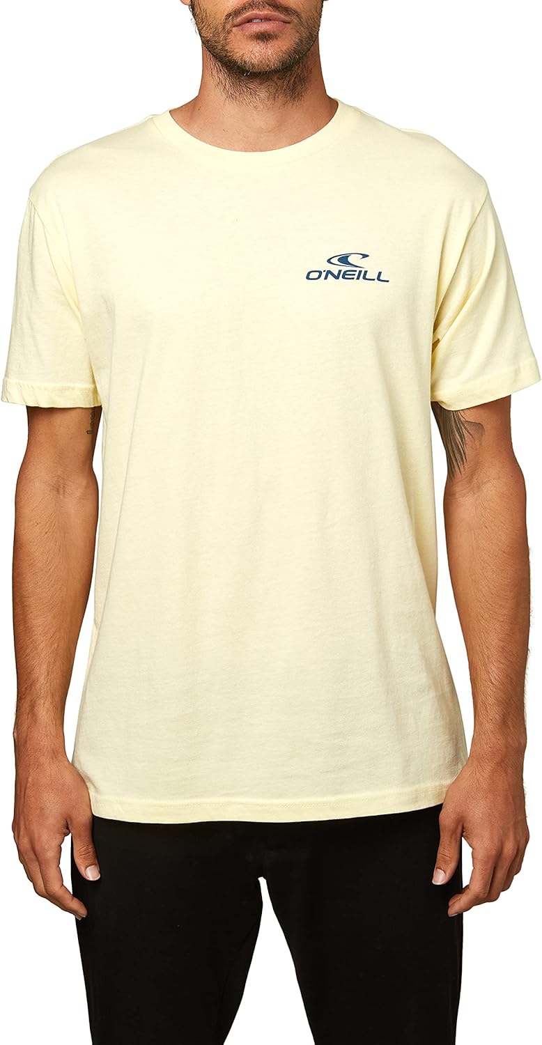 O'NEILL Mens Printables S/S Screen Tee Pale Yellow/Tres Amigos M