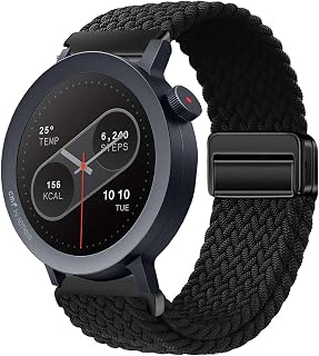 GIOPUEY Strap Compatible with CMF Watch Pro 2, Braided Nylon Strap, Unisex, Elastic Replacement Strap, Rainbow Colours