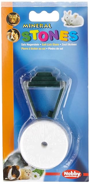 Nobby Piedra Salina para Conejos con Soporte, 84 g, 1 Unidad (1 Unidad)