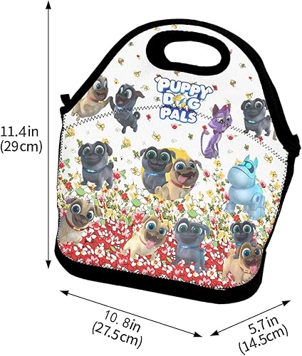 Miniatura 2 de Puppy Dog Lovely Pals AlmuerzoTote Bag Para Las Mujeres Lonchera Lonchera Contenedor Aislado Rosa