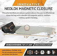 Vista 3 de Mission Darkness Dry Shield Faraday - Funda seca delgada impermeable para teléfonos celulares + forro de blindaje RF, bloqueo de señal, antirastreo