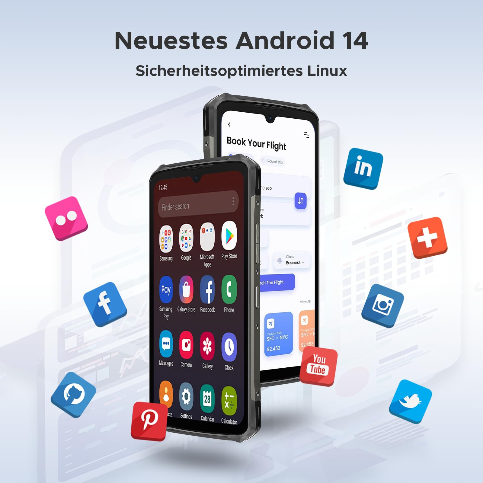 Doogee S119 Téléphone Portable Incassable 【】 Écran Arrière 1 – Bild 8