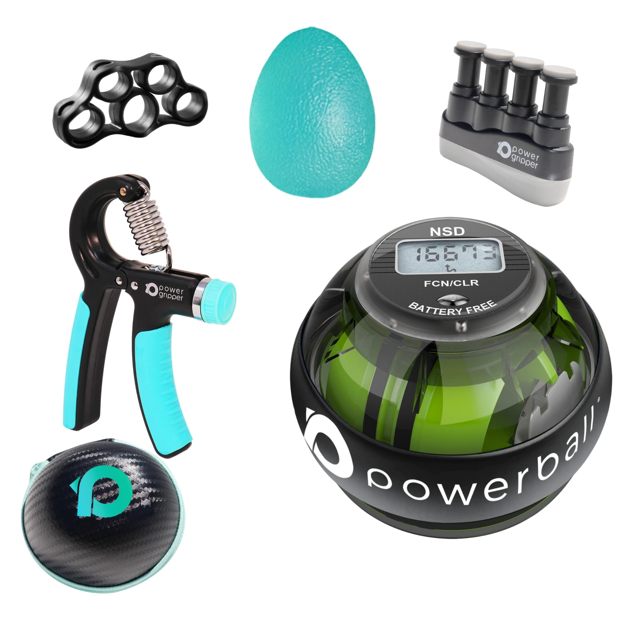 Powerball NSD Autostart Range - Hand, Grip, Wrist & Forearm Rehabilitation & Strengthening Gyroscopes