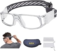 SooGree Basketball Sports Goggles - Protective Eyewear with Removable Prescription Lenses, Adjustable Strap, Anti-Fog for Men Women