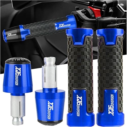 Miniatura 2 de for Yamaha XJ6XJ6NXJ600SXJ900S Diversion Motorcycle 78" 22mm CNC Handlebar Grips Cap Hand Bar Ends Handle Plugs