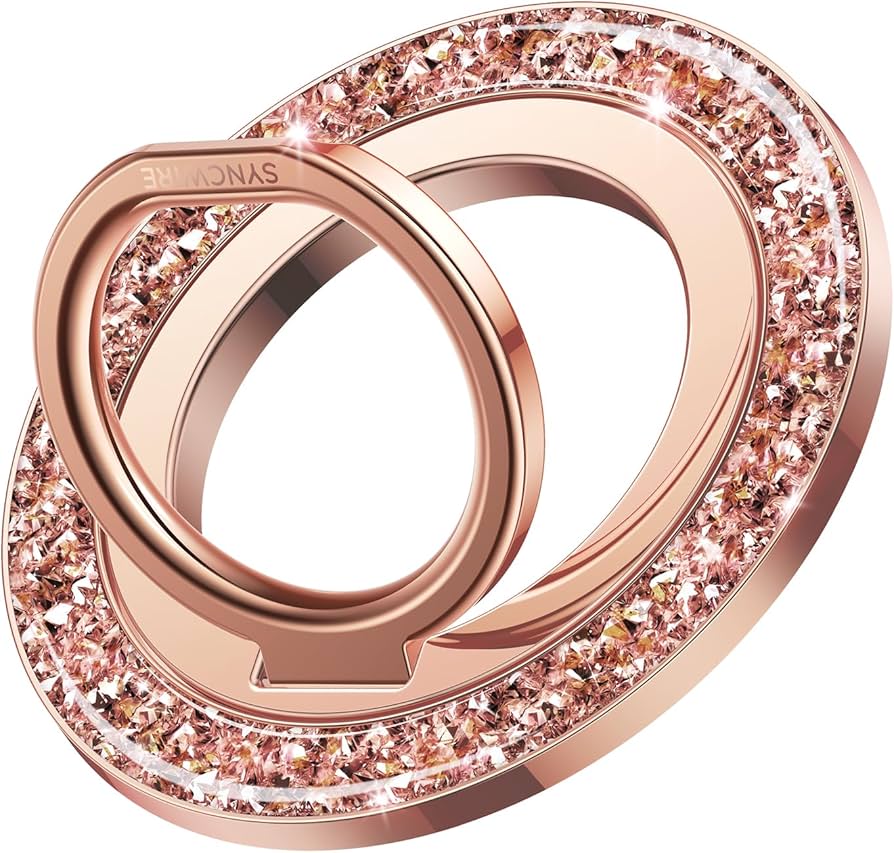 Amazon | SYNCWIRE MagSafe 用キラキラスマホリング - 360°回転