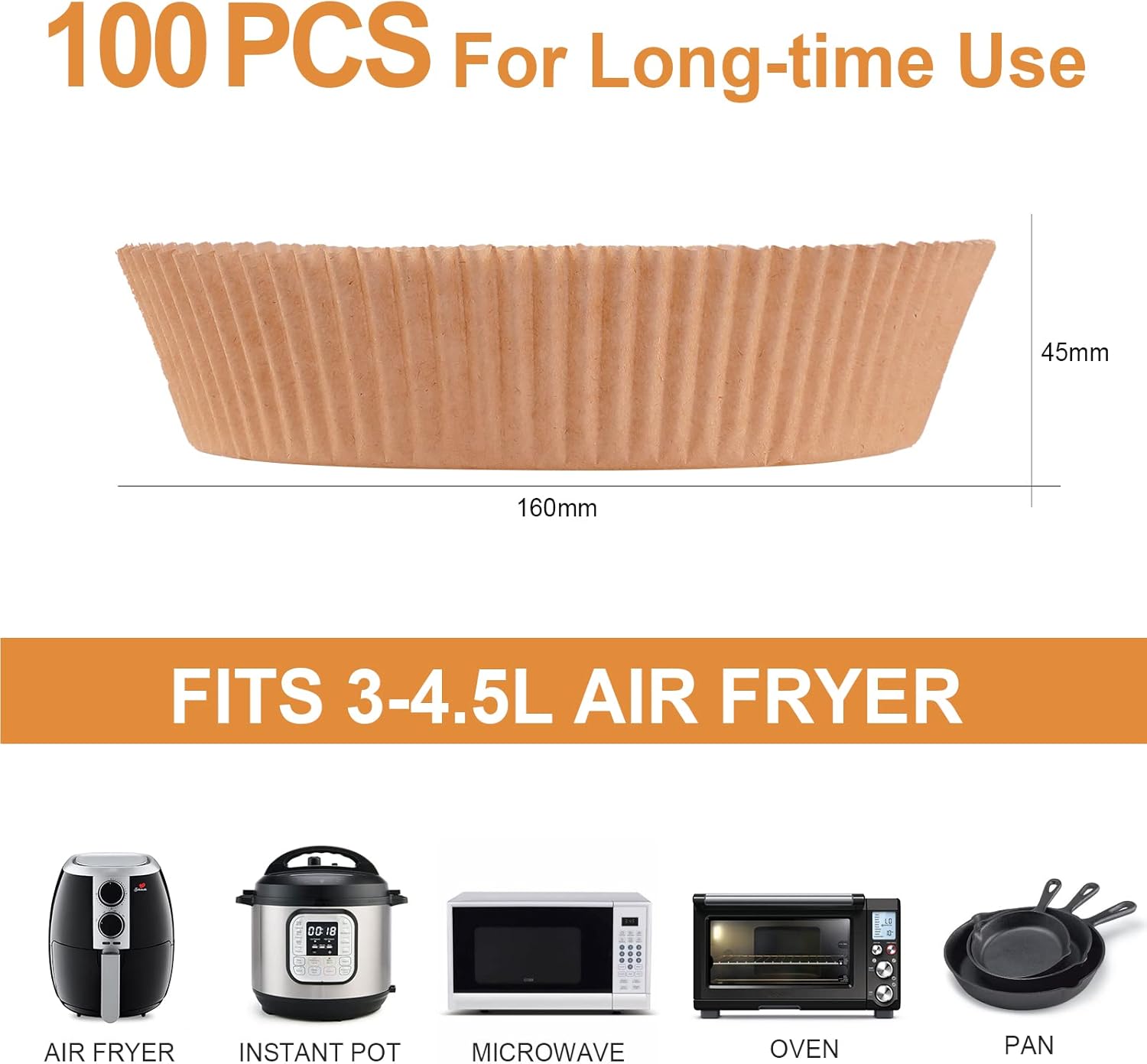 AiQInu Papier Sulfurisé Rond pour Air Fryer: Cuisson Saine et Facile Sans Huile - Image secondaire