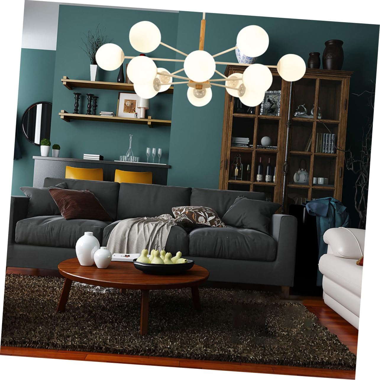 jojofuny Glass Globe Shade Replacement for Ceiling Fan and Pendant Light Opal Frosted Glass Fixture Cover for Home Decor and Lighting Accessories