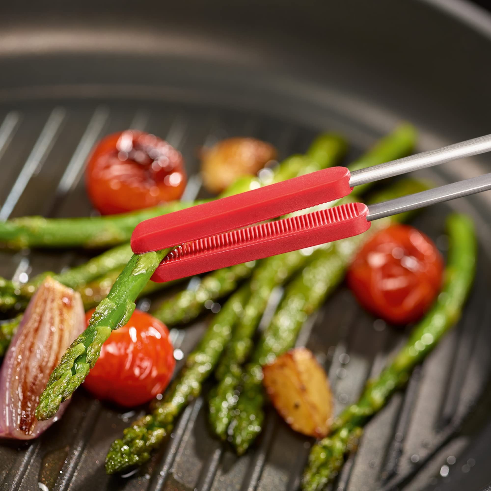 Triangle Grillpinzette 35 Cm – Mit Abnehmbaren Silikonspitzen, Edelstahl, Professionelle Qualität Für Grill & Küche