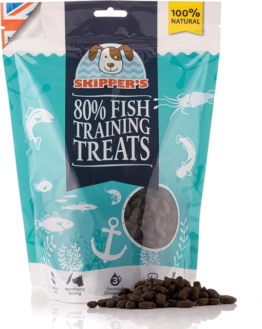 SKIPPER'S Training Treats for Dog Chews and Puppy Training Treats 500g - Source of Omega 3, Grain Free, Good for Digestion 100% Natural Ingredients No Additives