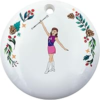 Vista 3 de Baton - Adorno de Navidad giratorio personalizado, adorno de bastón Majorette