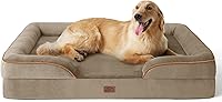 Vista 37 de Bedsure Camas ortopédicas para perros de gran tamaño – Cama lavable grande para perros y gatos, impermeable, cómodo sofá para perros con funda Negro