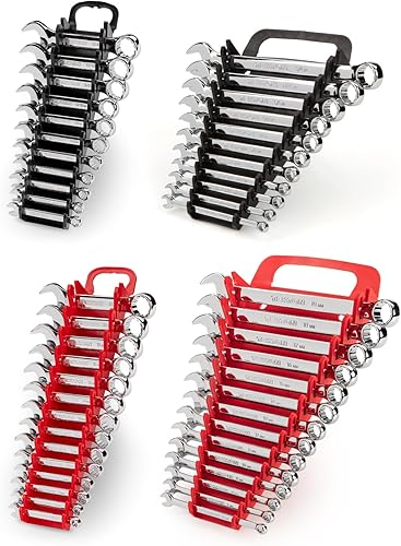 Miniatura 2 de TEKTON WCB92902 - Juego de llaves combinadas de longitud estándar y rechonchas, 50 piezas (14-34 pulgadas, 0.236-0.748 in)