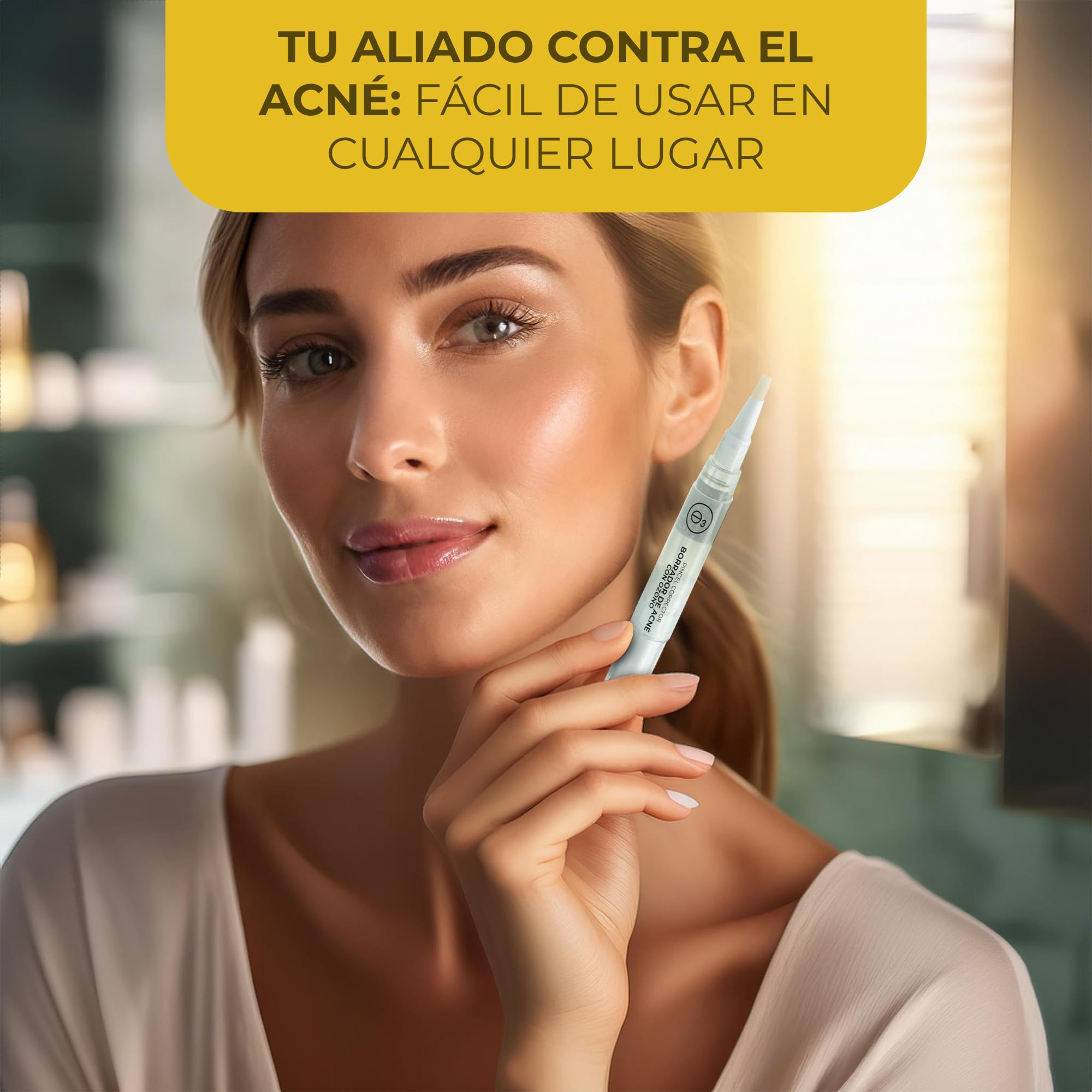 OZONO D'OR, Ozone Acne Eraser Pen, Eliminates Acne, Itching, and Inflammation, Hydrates and Regenerates - Image 4