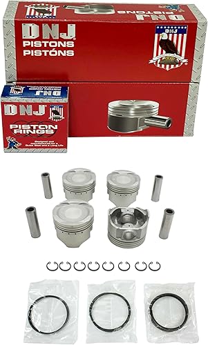 DNJ PRK530 Kit de pistón y anillo para Chevrolet Geo Suzuki Esteem Sidekick Tracker Vitara X-90 1.6L L4 SOHC 16V Aspirado naturalmente