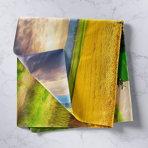 Miniatura 2 de jejeloiu Tapiz grande para colgar en la pared de tractor de 59 x 82 pulgadas, tapiz para niños y niñas, decoración de tractor de granja occidental,