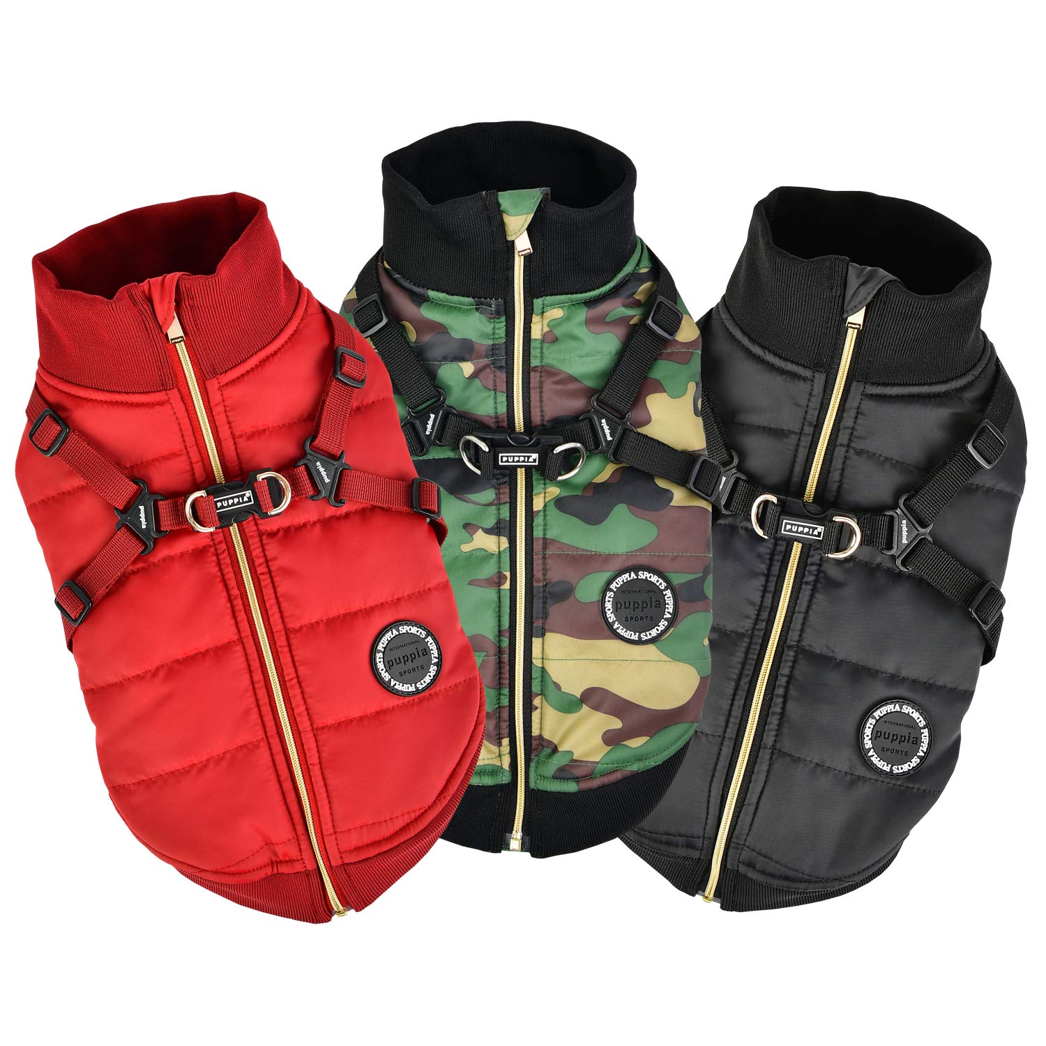 Puppia plsd-vt1668-bk-s Frost Pet cappotto, nero, Small