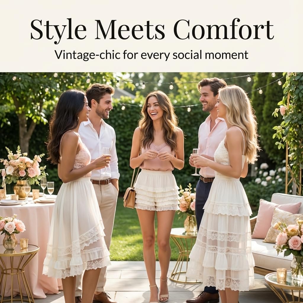 Malco Modes Ruffle Shorts for Women – Bloomers, Boy Shorts for Women, Sexy Shorts, Plus Size Options - Image 2