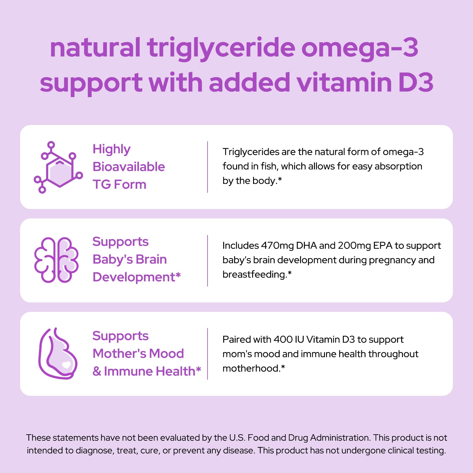 Premom Prenatal DHA Fish Oil, 470mg DHA, 200mg EPA, & 400IU Vitamin D3 — Amazon image 4