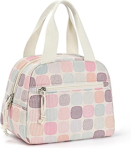 Miniatura 11 de Bolsa de almuerzo, bolsa de almuerzo aislada para mujeres y hombres, lonchera impermeable, bolsa de almuerzo tipo tote de gran capacidad,