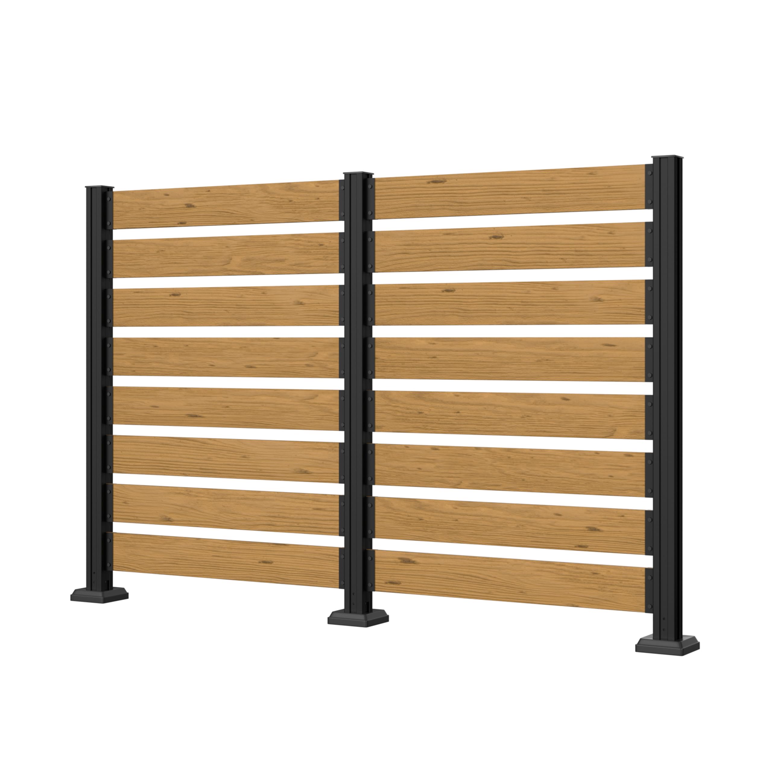 78” W x 48” H Wooden Air Conditioner Fences for Hard Ground & Soft Ground, 2 Outdoor Garden Fences...
