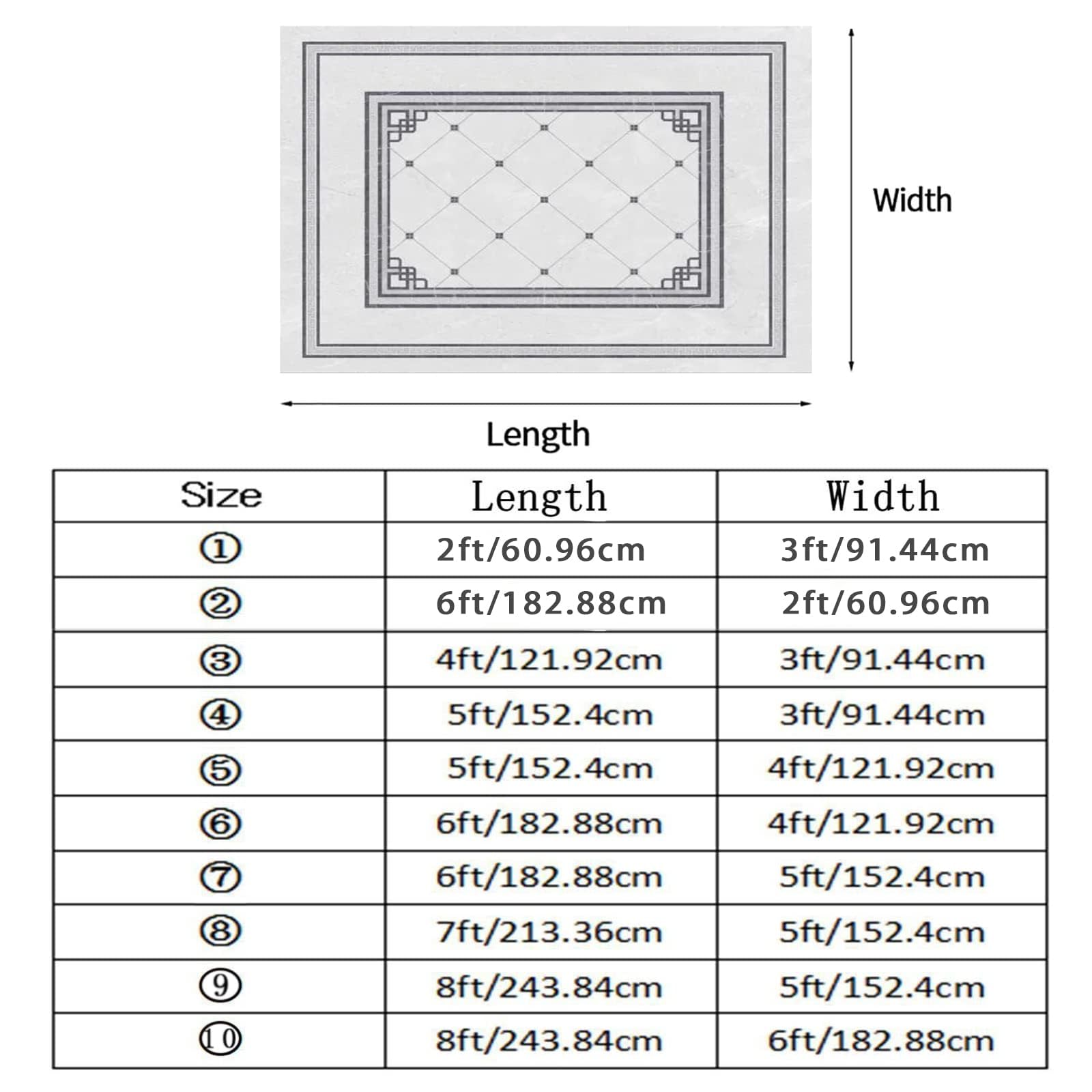 Colorful Geometric Area Rug, Retro Pink Orange Print Carpet, Machine Washable Breathable Durable Kids Rugs Indoor Carpet for Bedroom Living Room Classroom Office Kitchen(2x6ft