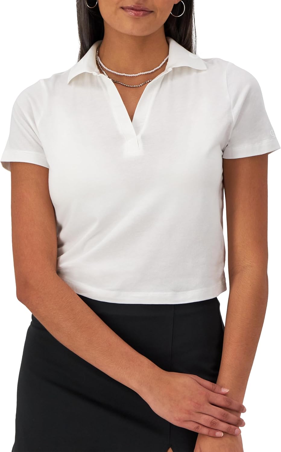 Champion Women's Polo, Moisture Wicking, Anti Odor, Slim Fit Polo T-shirt for Women
