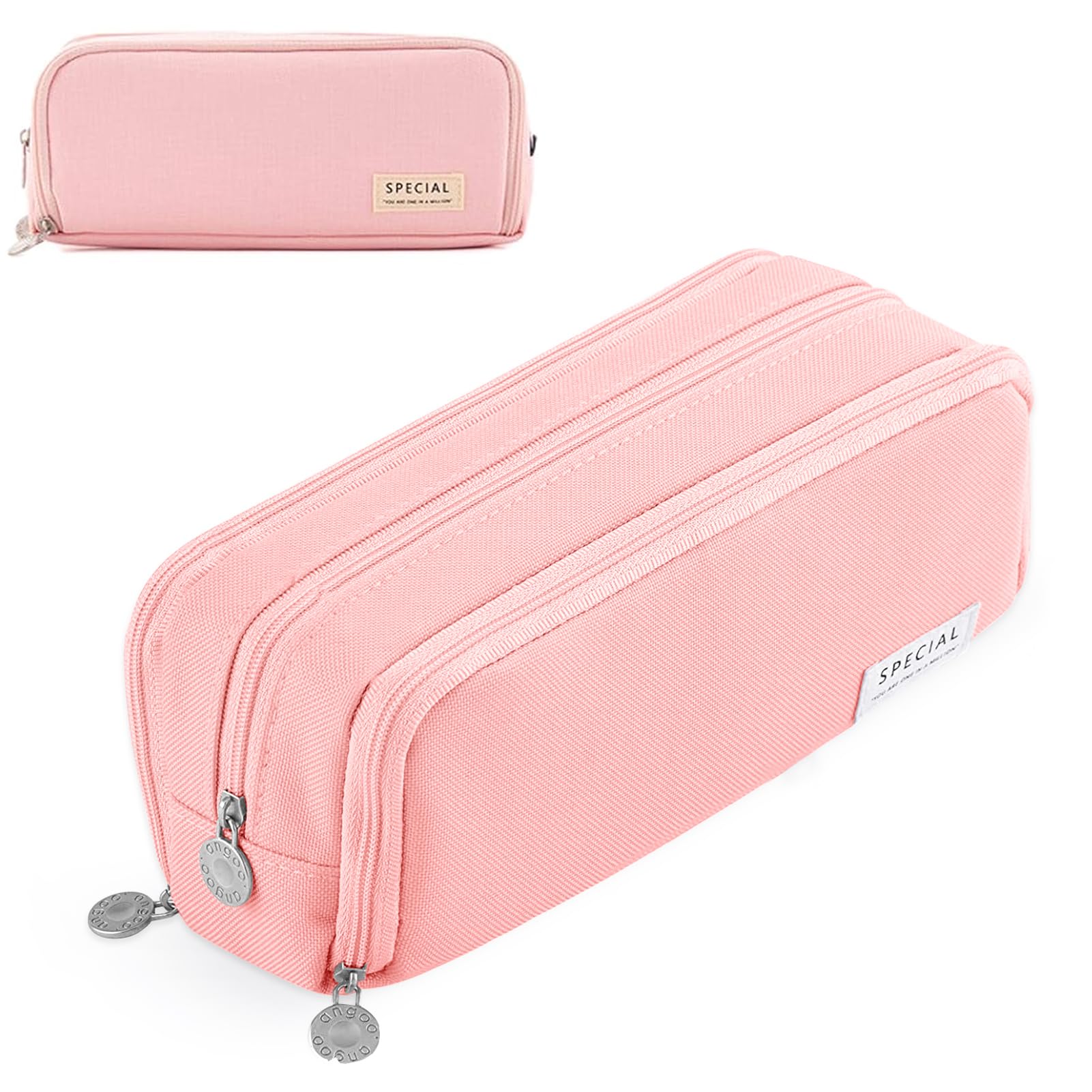Estuche Escolar Estuche de Lápices de Gran Capacidad con 3 Compartimentos Papelería de Oficina útiles Estuche Organizador Portalapices Maquillaje para Niños Niñas Adolescentes Adultos